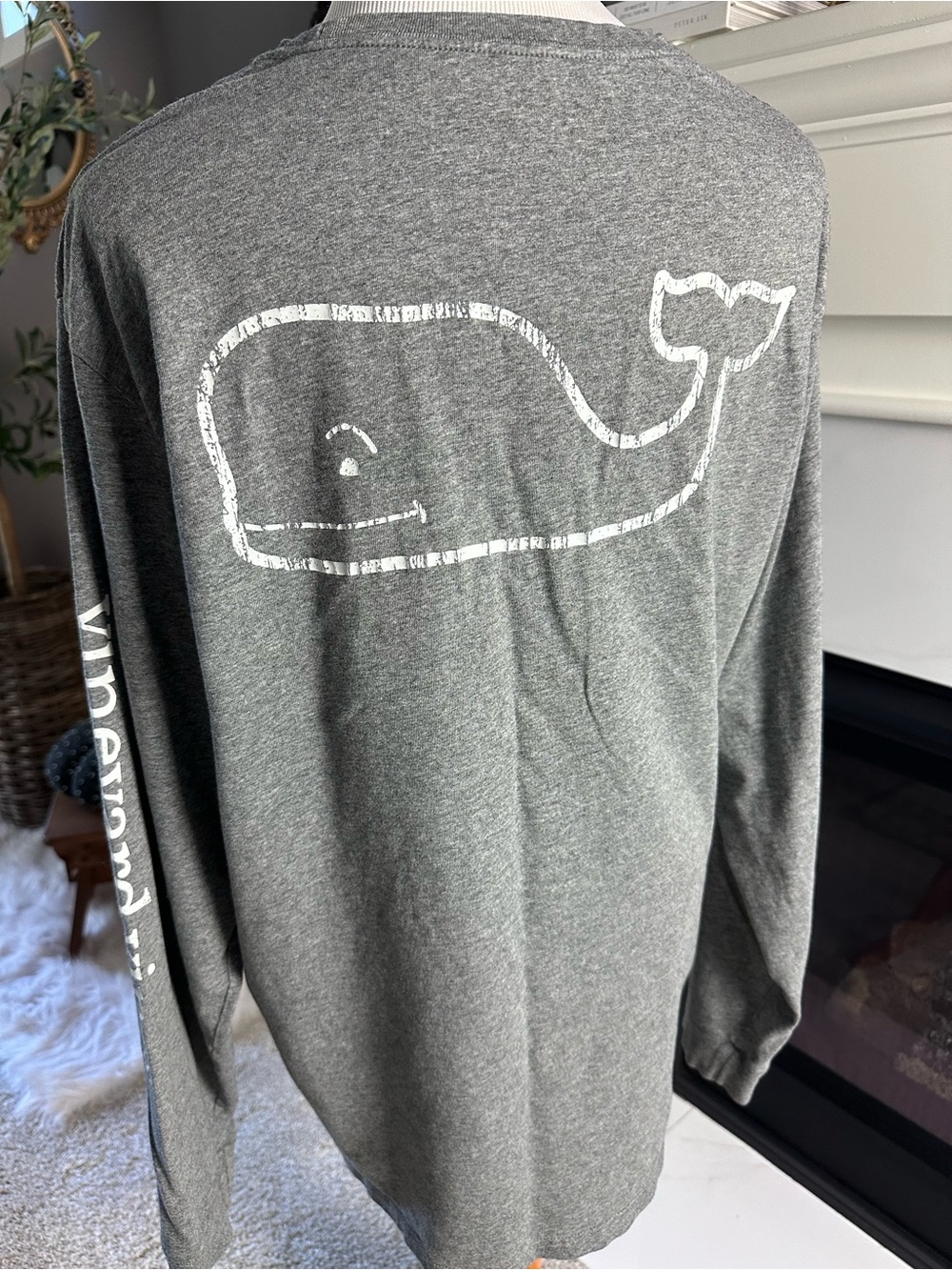 Vineyard Vines Gray Long Sleeve Shirt Size XL